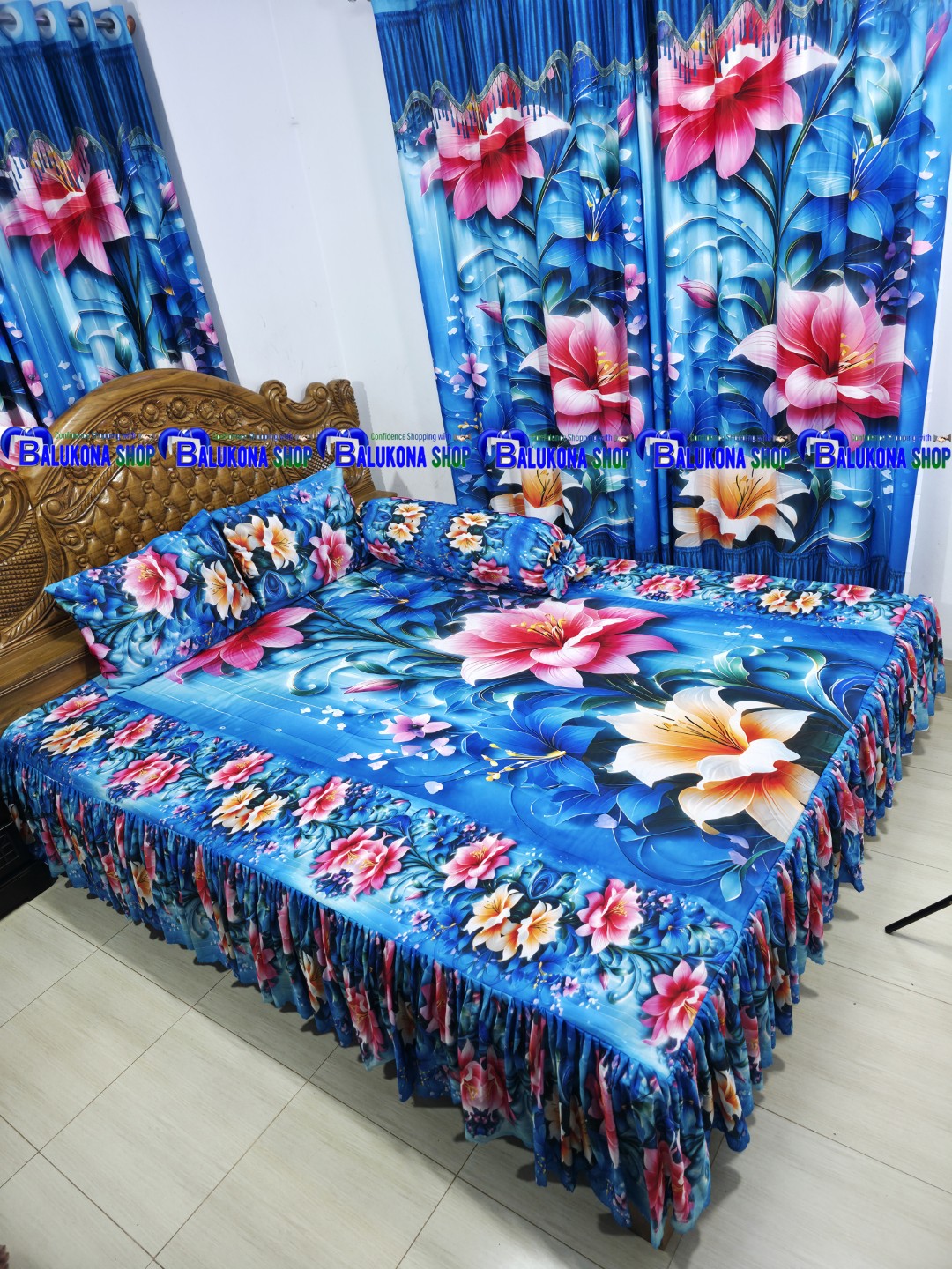 3D ওয়াটারপ্রুফ প্রিমিয়াম কুচি চাদর (BK=20)