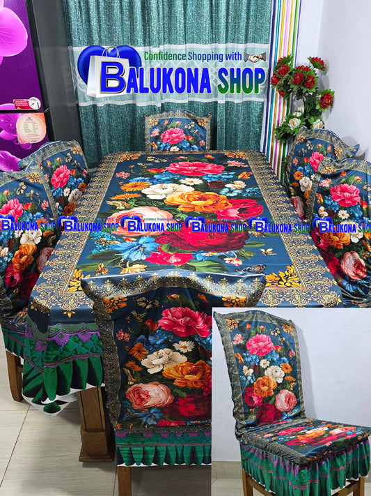 3D ওয়াটারপ্রুফ  প্রিমিয়াম কুচি ডাইনিং সেট (DK=14)