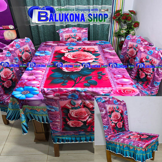 3D ওয়াটারপ্রুফ  প্রিমিয়াম কুচি ডাইনিং সেট (DK=8)