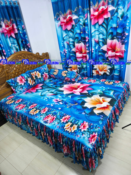 3D ওয়াটারপ্রুফ প্রিমিয়াম কুচি চাদর (BK=20)