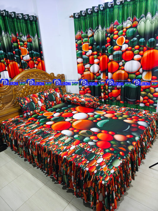 3D ওয়াটারপ্রুফ প্রিমিয়াম কুচি চাদর (BK=21)