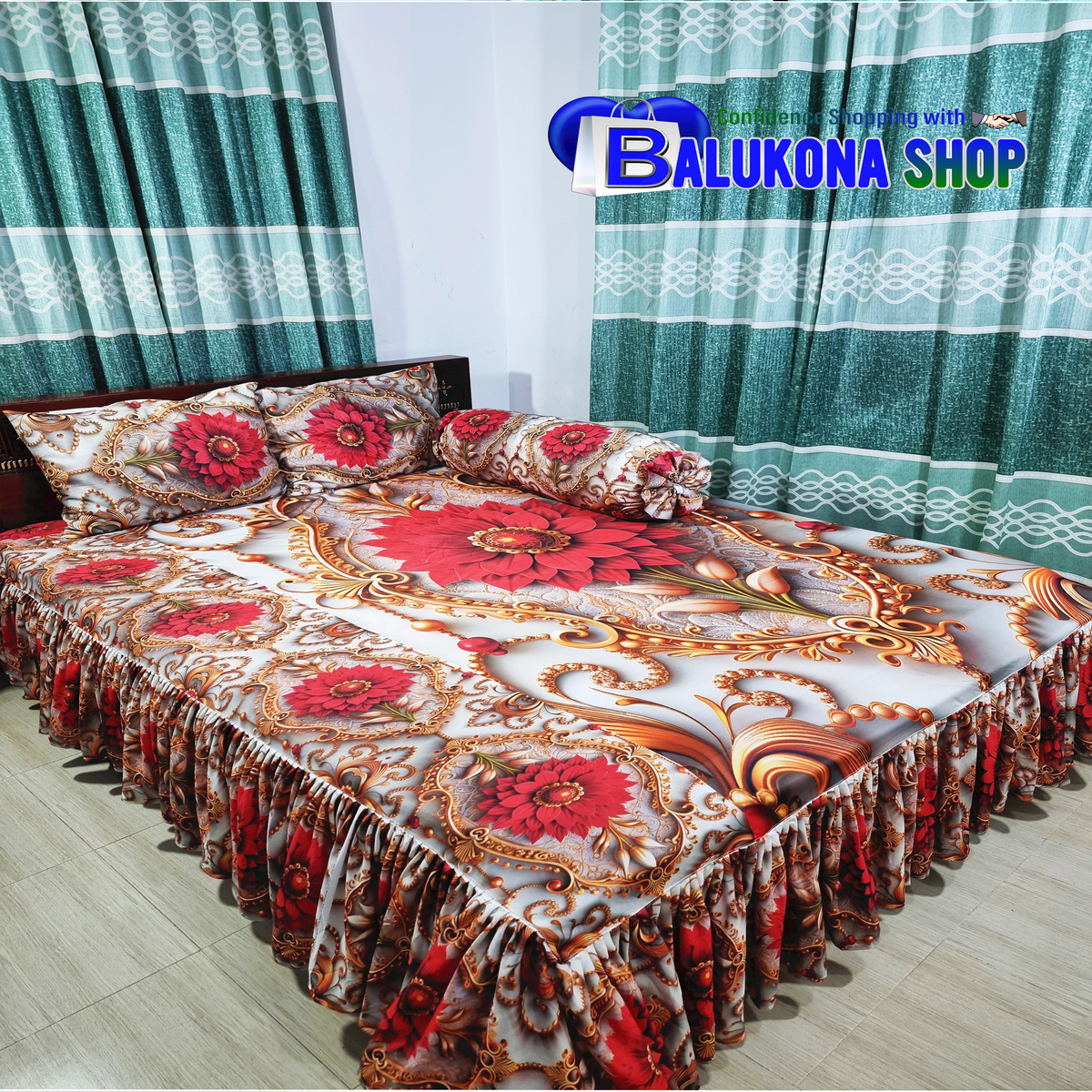 3D ওয়াটারপ্রুফ প্রিমিয়াম কুচি চাদর (BK=2)