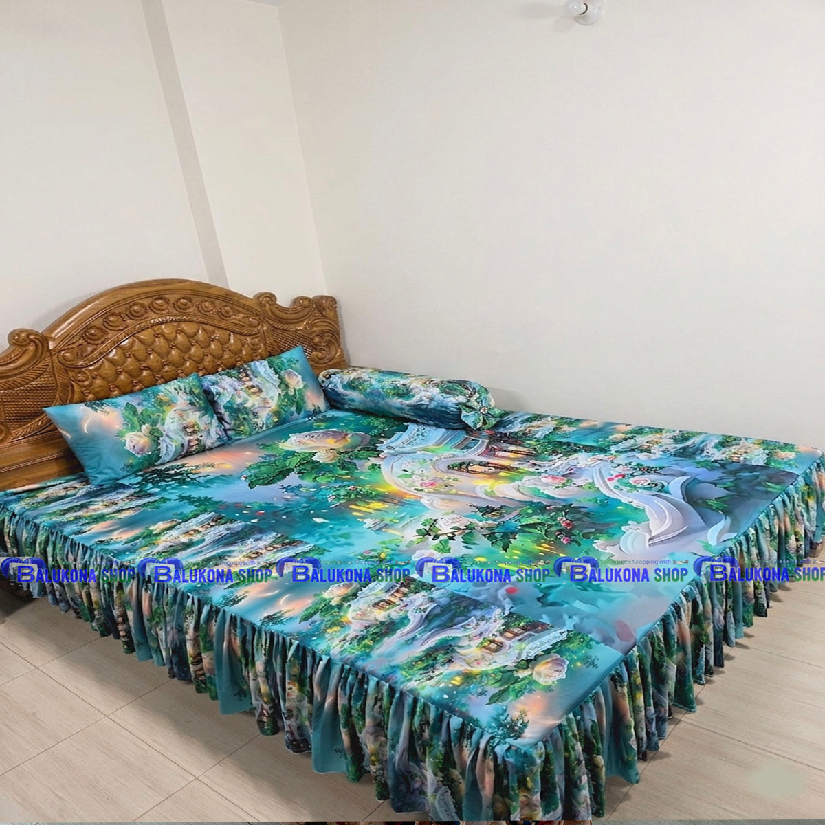3D ওয়াটারপ্রুফ প্রিমিয়াম কুচি চাদর (BK=17)