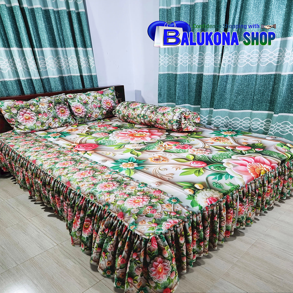 3D ওয়াটারপ্রুফ প্রিমিয়াম কুচি চাদর (BK=7)