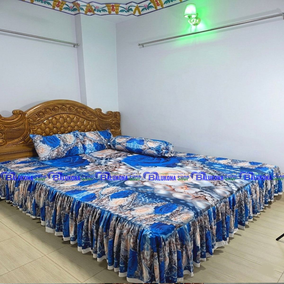 3D ওয়াটারপ্রুফ প্রিমিয়াম কুচি চাদর (BK=9)