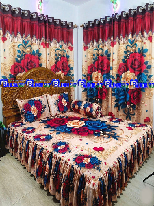 3D ওয়াটারপ্রুফ প্রিমিয়াম কুচি চাদর (BK=1)