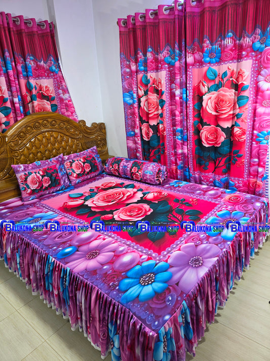 3D ওয়াটারপ্রুফ প্রিমিয়াম কুচি চাদর (BK=10)