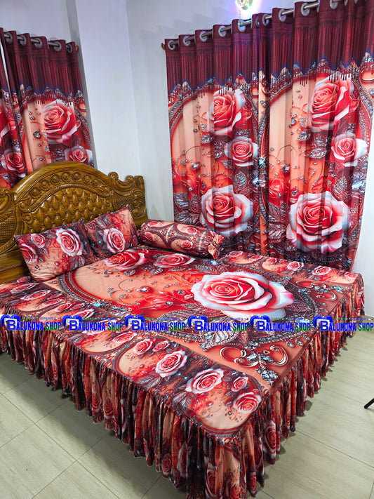 3D ওয়াটারপ্রুফ প্রিমিয়াম কুচি চাদর (BK=12)