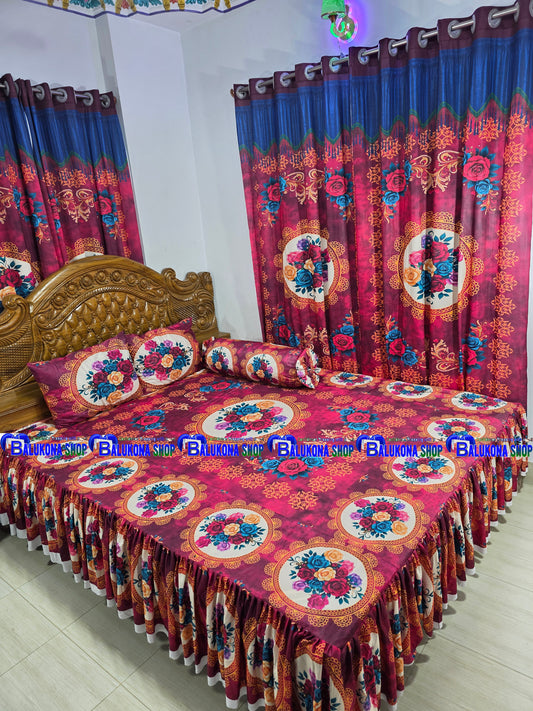 3D ওয়াটারপ্রুফ প্রিমিয়াম কুচি চাদর (BK=13)