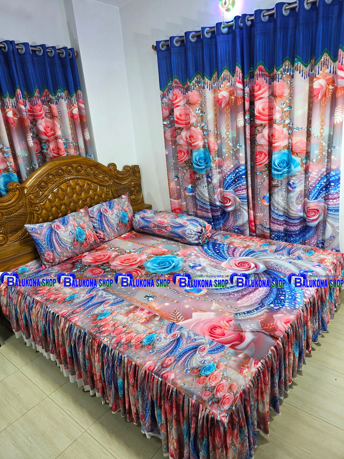 3D ওয়াটারপ্রুফ প্রিমিয়াম কুচি চাদর (BK=15)
