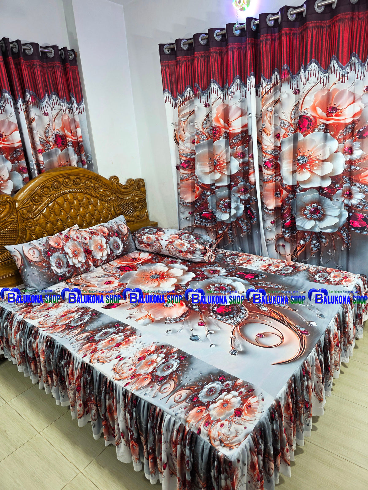 3D ওয়াটারপ্রুফ প্রিমিয়াম কুচি চাদর (BK=16)