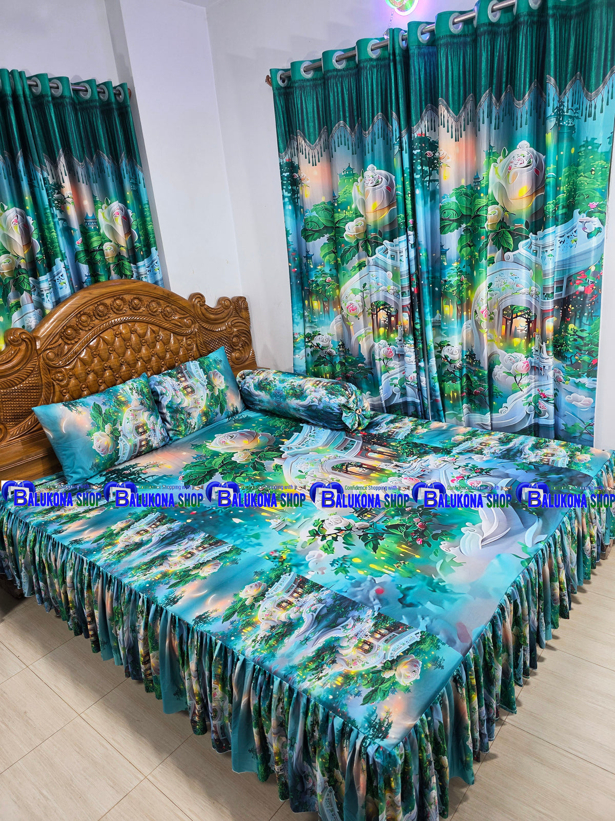 3D ওয়াটারপ্রুফ প্রিমিয়াম কুচি চাদর (BK=17)