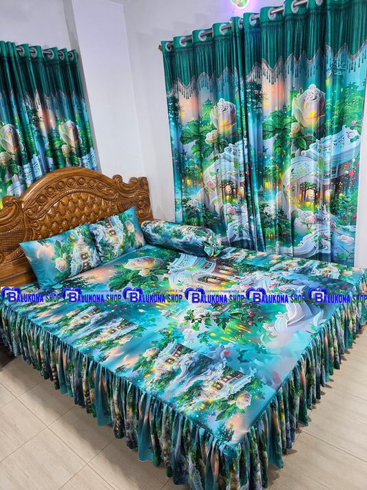 3D ওয়াটারপ্রুফ প্রিমিয়াম কুচি চাদর (BK=17)