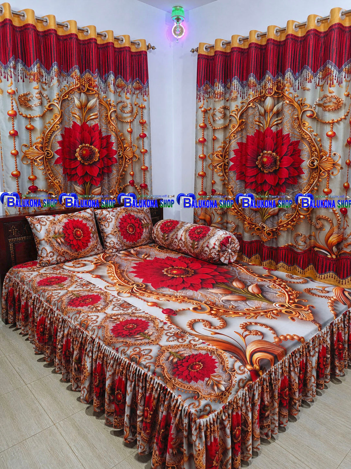 3D ওয়াটারপ্রুফ প্রিমিয়াম কুচি চাদর (BK=2)