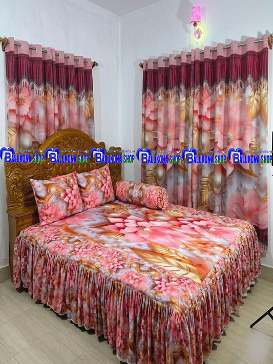 3D ওয়াটারপ্রুফ প্রিমিয়াম কুচি চাদর (BK=5)