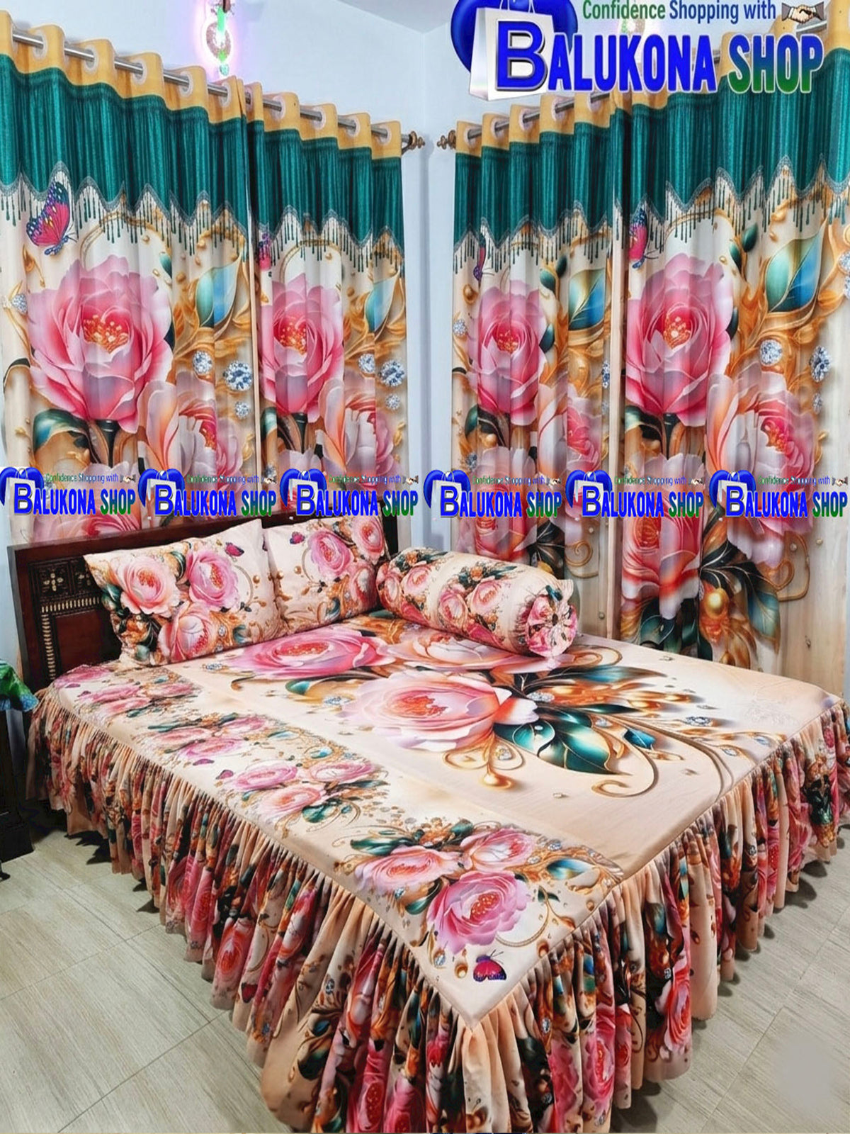 3D ওয়াটারপ্রুফ প্রিমিয়াম কুচি চাদর (BK=6)