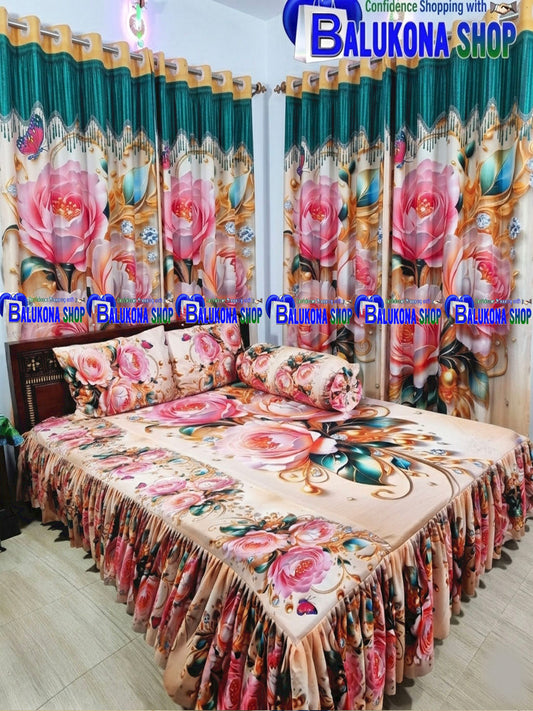 3D ওয়াটারপ্রুফ প্রিমিয়াম কুচি চাদর (BK=6)